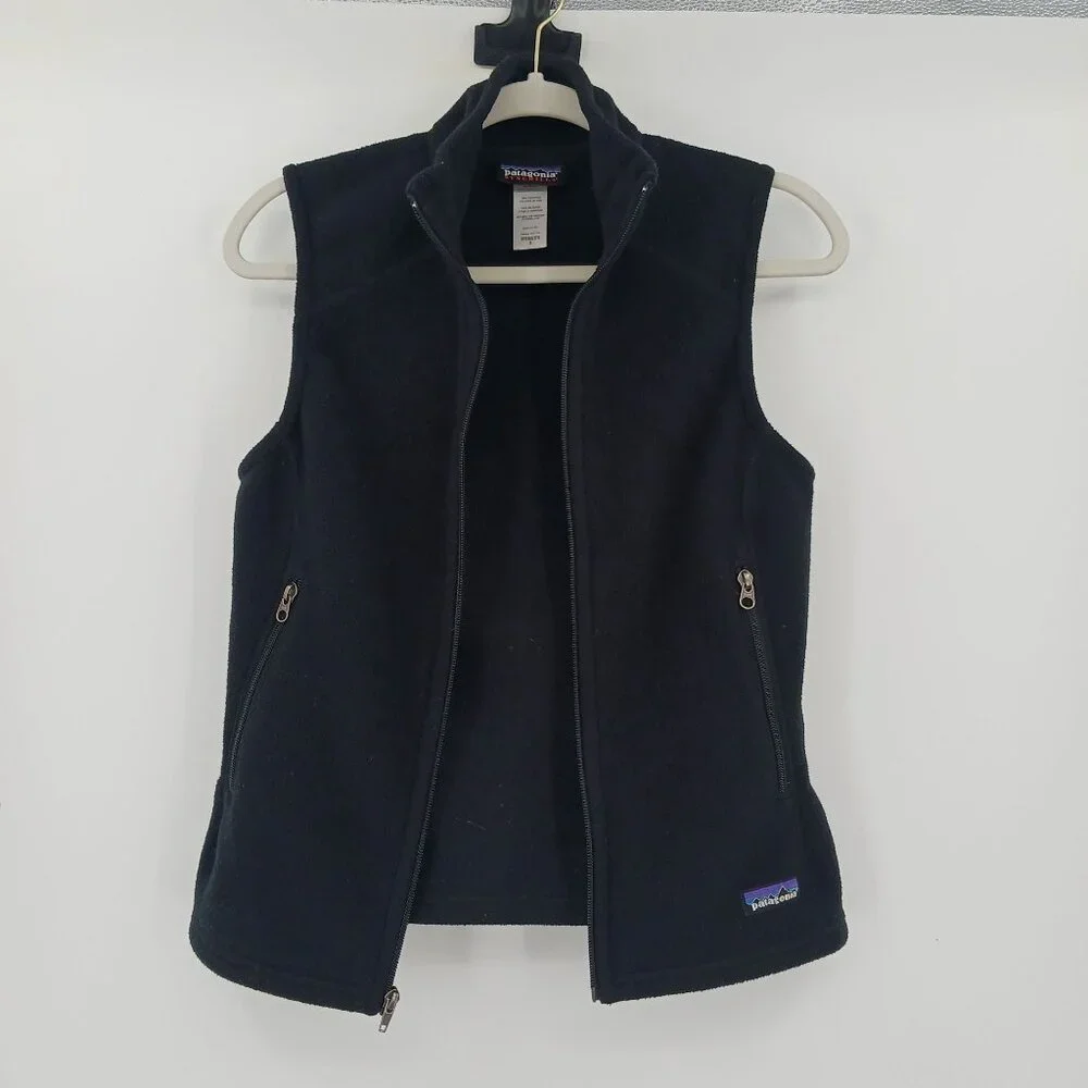 Patagonia Synchilla Black Fleece Vest Small - Picture 4 of 9